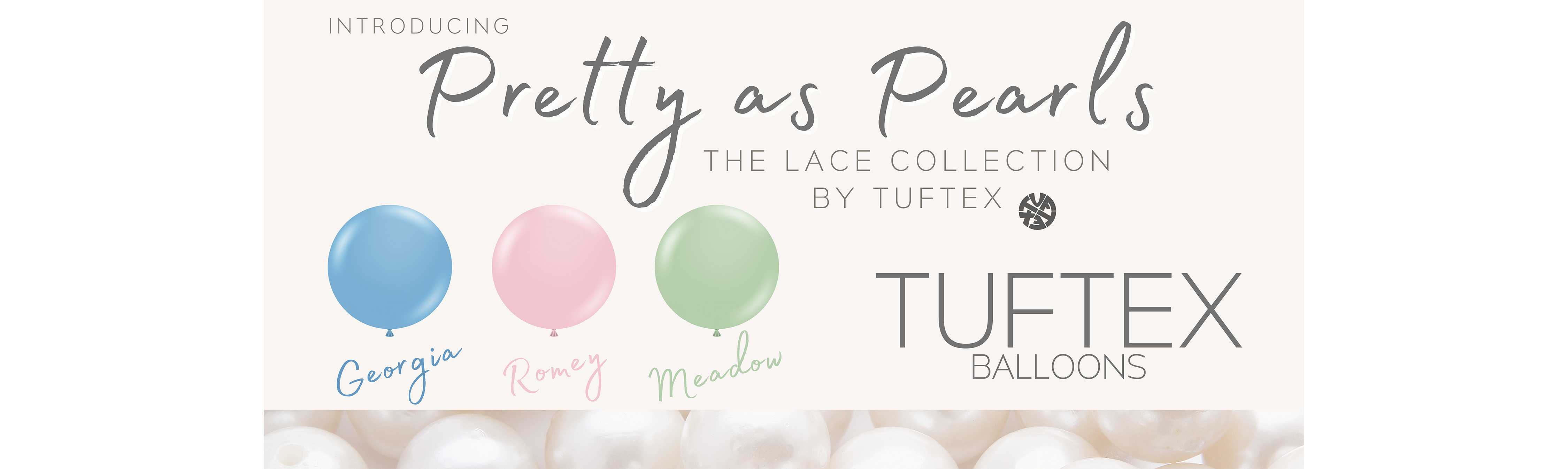 TUFTEX Lace Collection Latex Balloons
